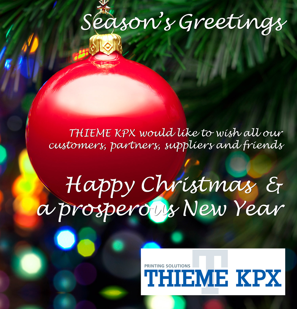 Season's Greetings from THIEME KPX